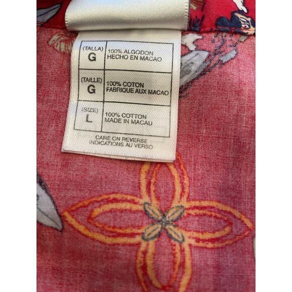 Disney Store Mickey Mouse Surfing Short Sleeve Button Up Shirt Mens L - Picture 6 of 8